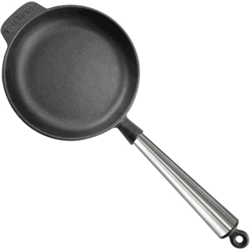 Gjutjärnsstekpanna 18 cm, stålhandtag