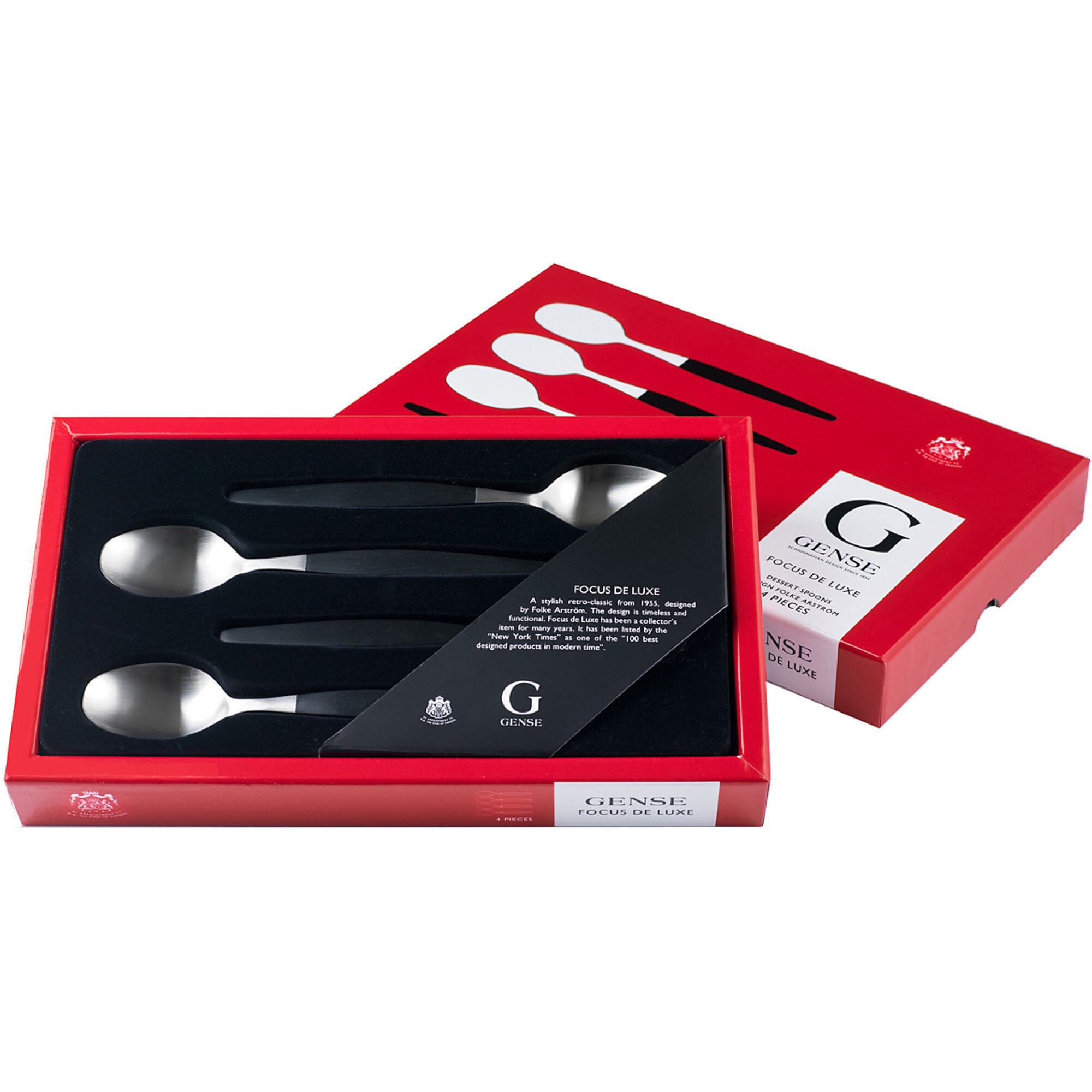 Gense Focus de Luxe dessert spoon 4 pcs