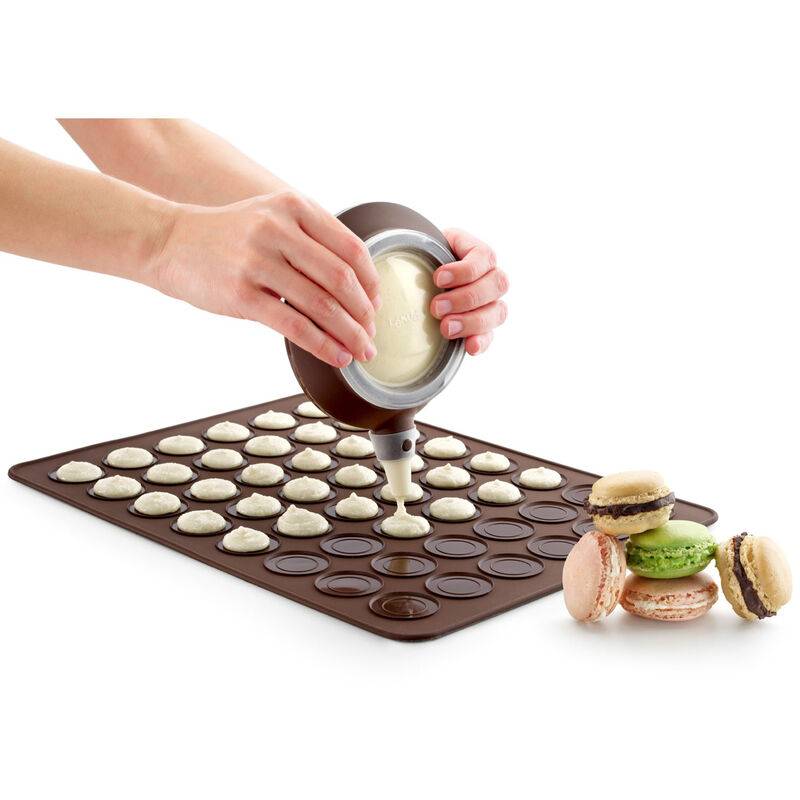 Macaron Silikonmatta Brun