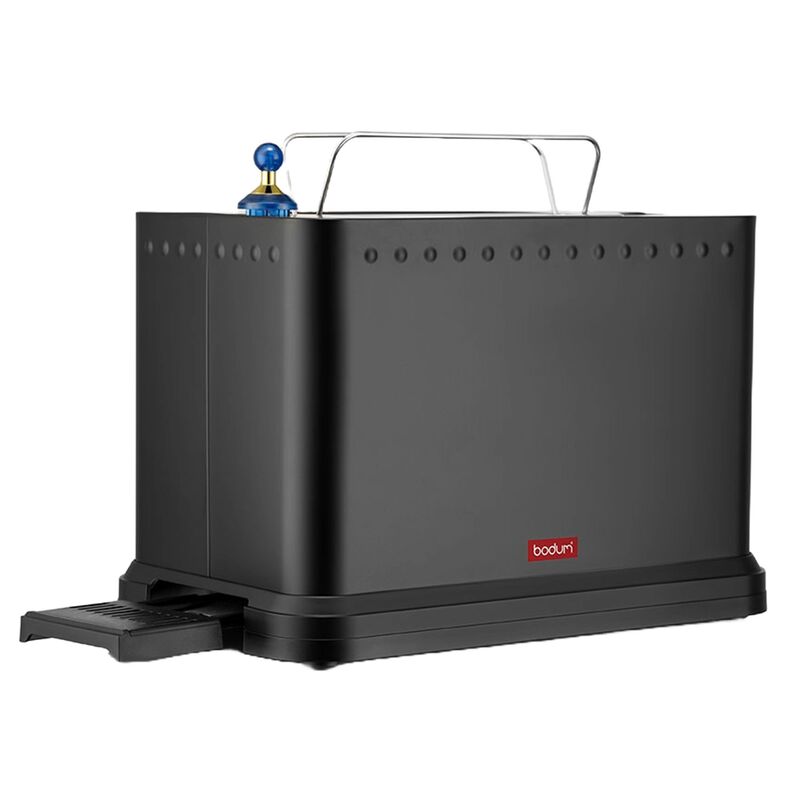 Brödrost 2 skivor, svart