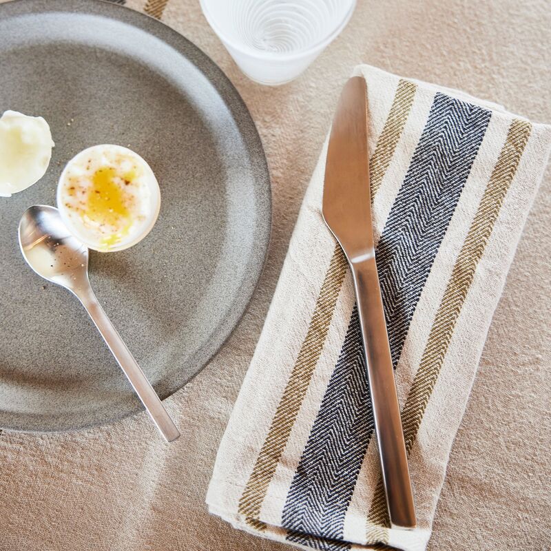 Linu serviet, sort, 2 stk.