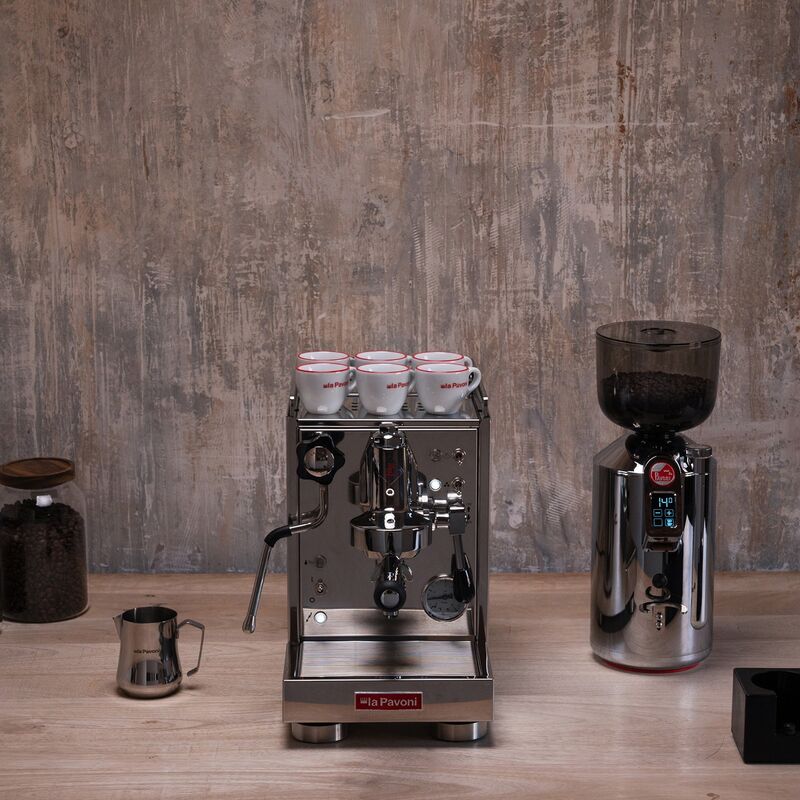 Cellini Mini espressomaskin, polerat stål