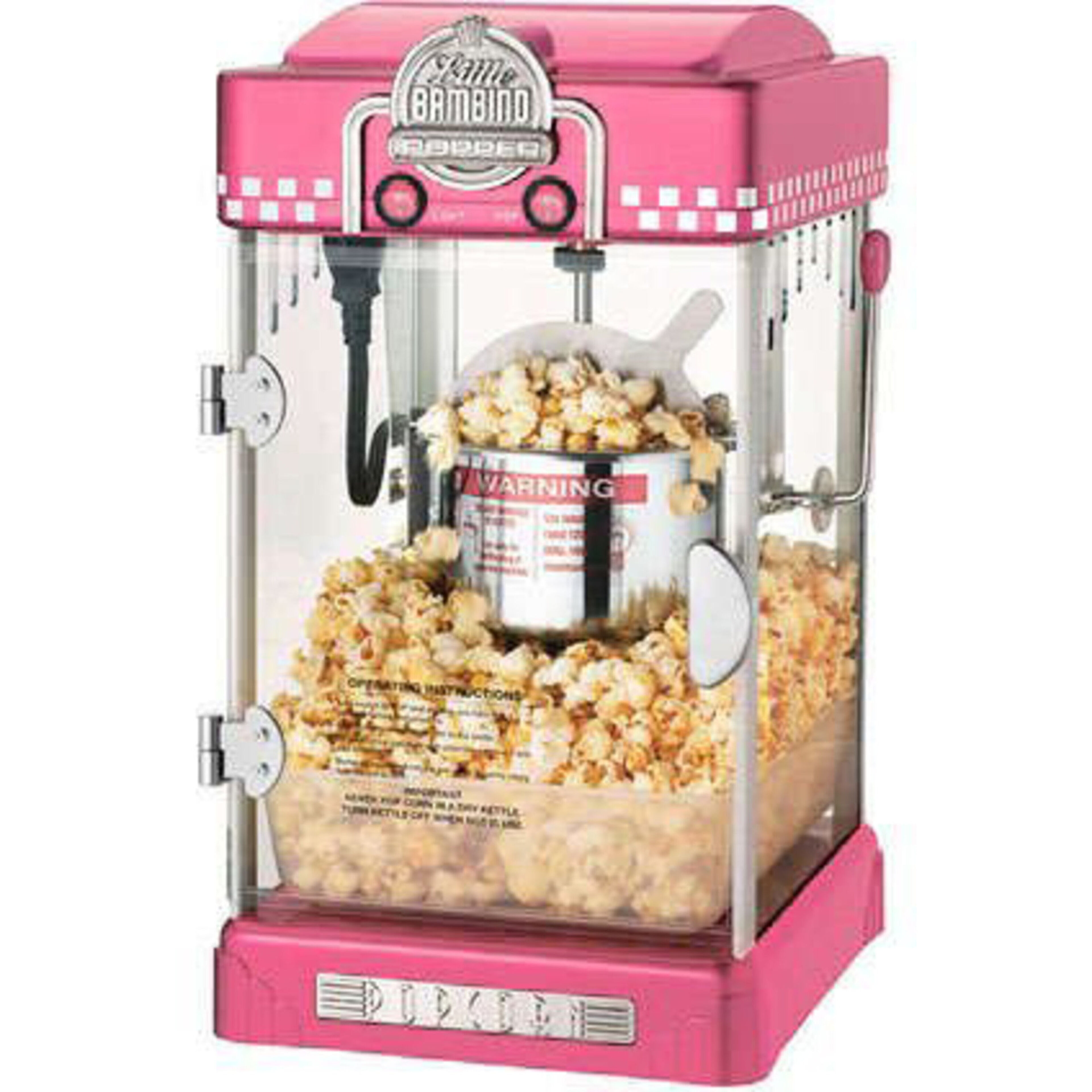 Popcornmaskin Little Bambino 2-3 liter Rosa