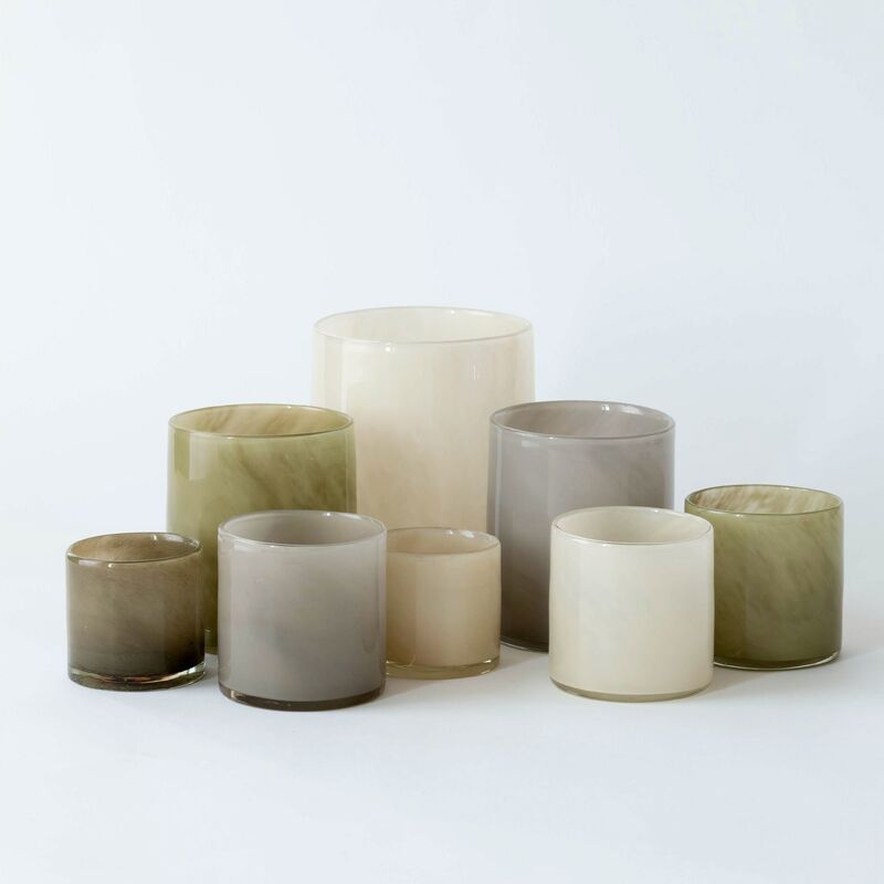 Lyric-kynttilälyhty small, olive green