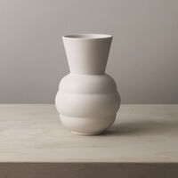 Knabstrup Tortus Archie Vas 21 cm, vit