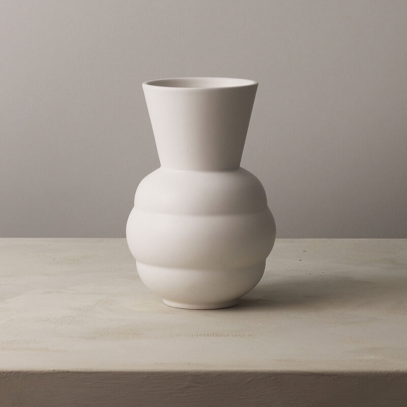 Knabstrup Tortus Archie Maljakko 21 cm, valkoinen