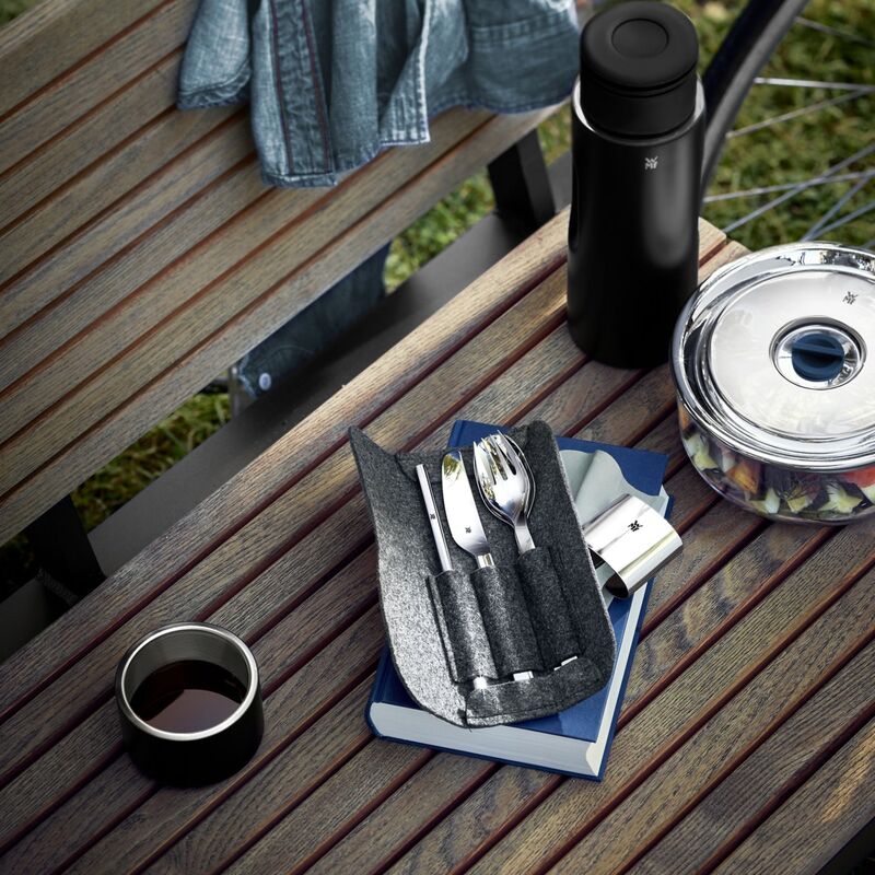 My2Go picnicsæt, 8 dele, poleret stål