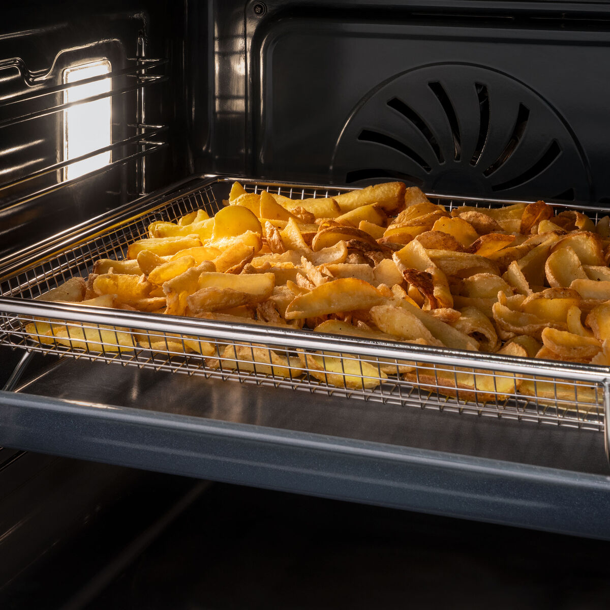 FMOD6117CTS3 Modern dampovn pyrolyse 80 liter, obsidian