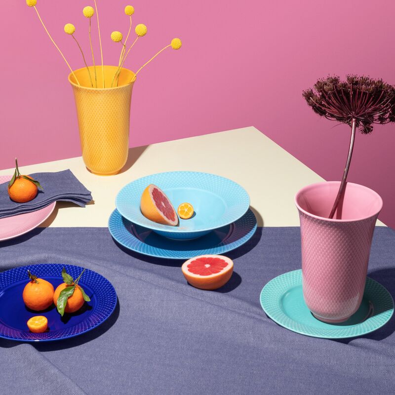 Rhombe Color maljakko, 20 cm, keltainen