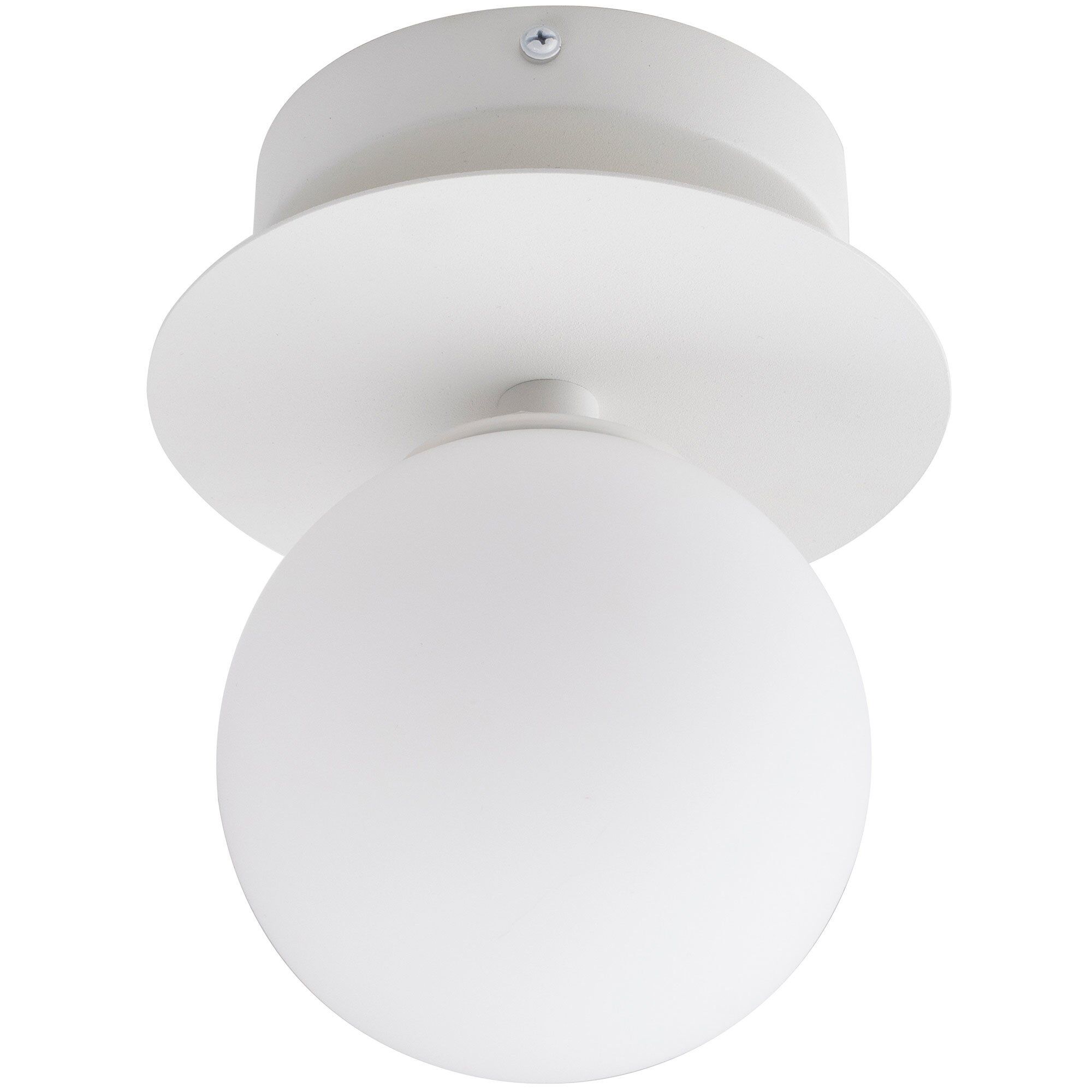 Væglampe / Loftslampe Art Deco 24 Cm Hvid
