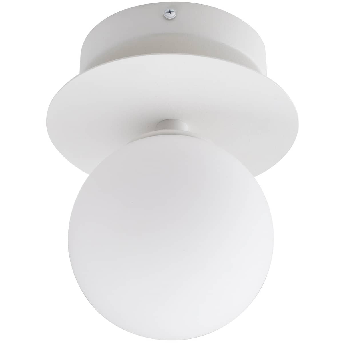 Vegglampe / plafond Art Deco 24 cm, hvit