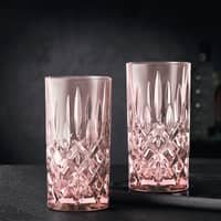 Noblesse longdrink-lasi, rosé, 2 kpl