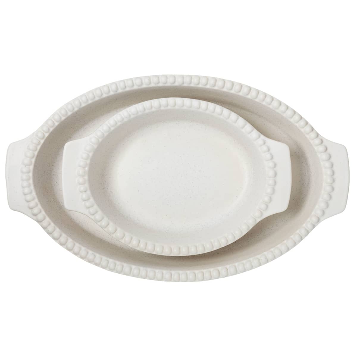 Daria ovnfast fad 35 cm., cotton white