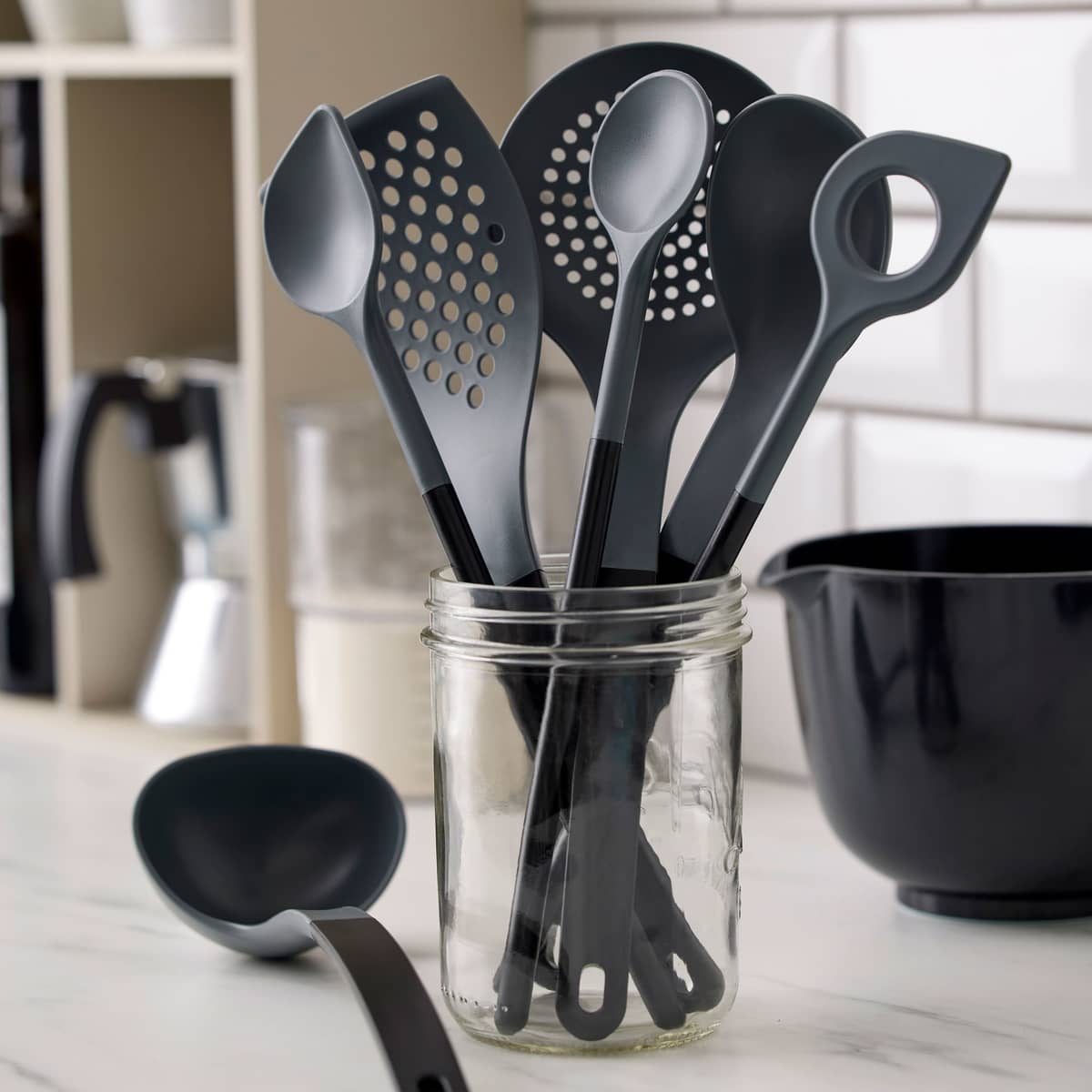 Optima Serveringsske 29 cm, sort