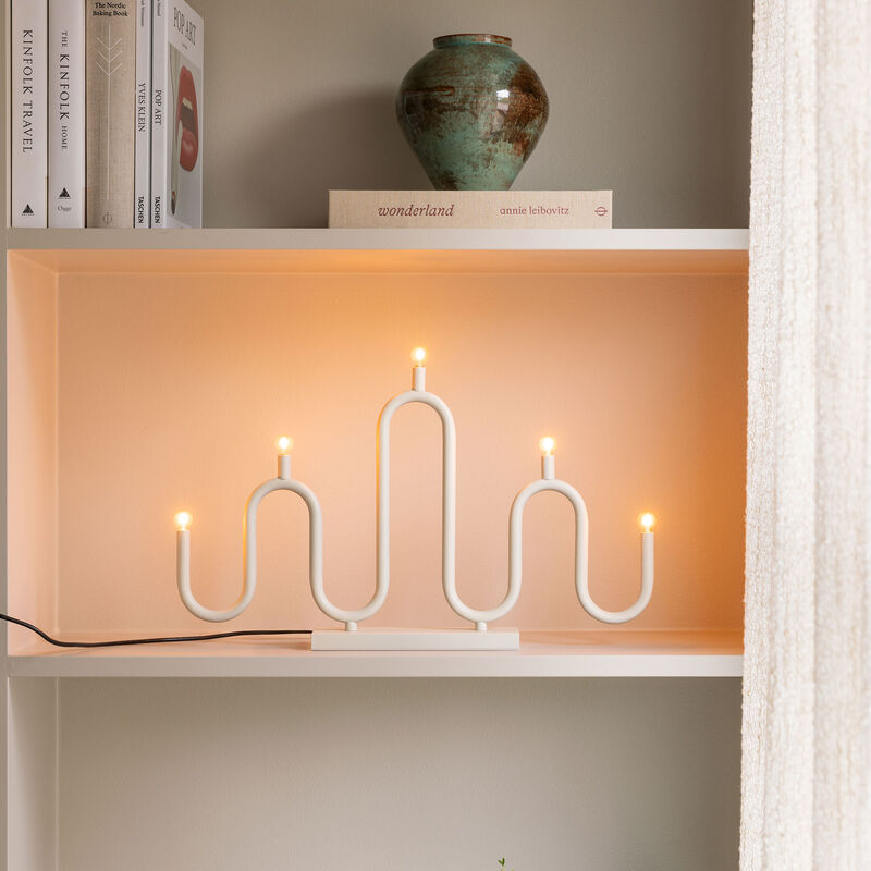 Globen Lighting Noel 5 adventsstake, hvit