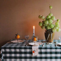 Elsa dug 250 × 145 cm, grøn/beige