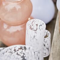 Jali glas 10,5 cm, white
