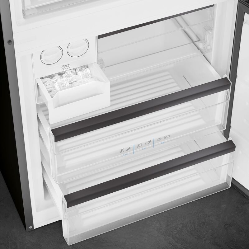 FC48KDND French Door jääkaappi, musta