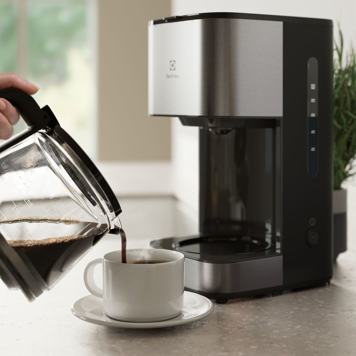 Create 3 E3CM1-3ST kaffemaskine 1,25 liter, rustfri