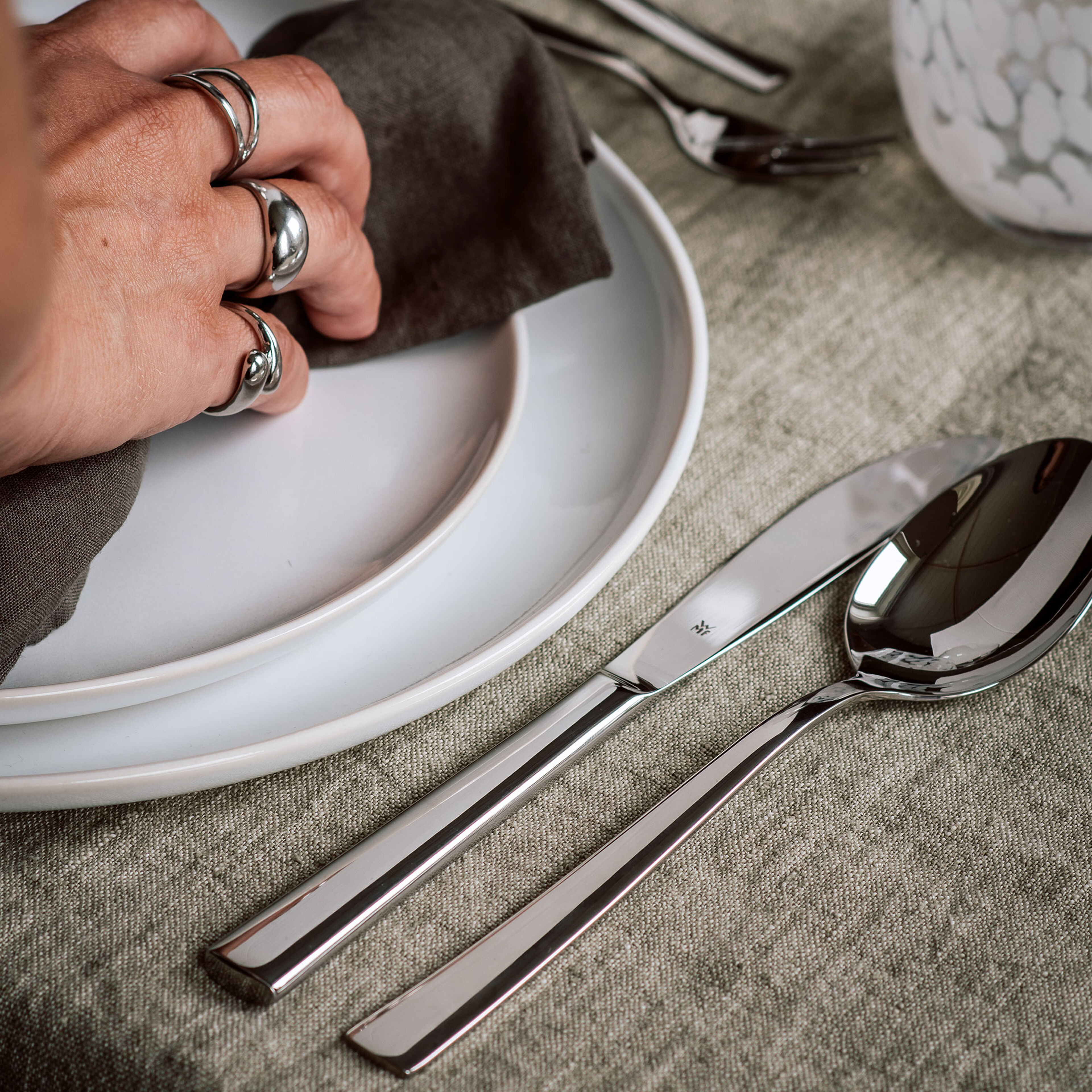 Philadelphia bestickset 60 delar blank stål