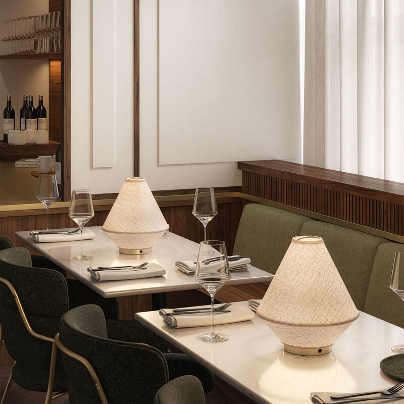 Edgeform Tafta portabel bordlampe, natural