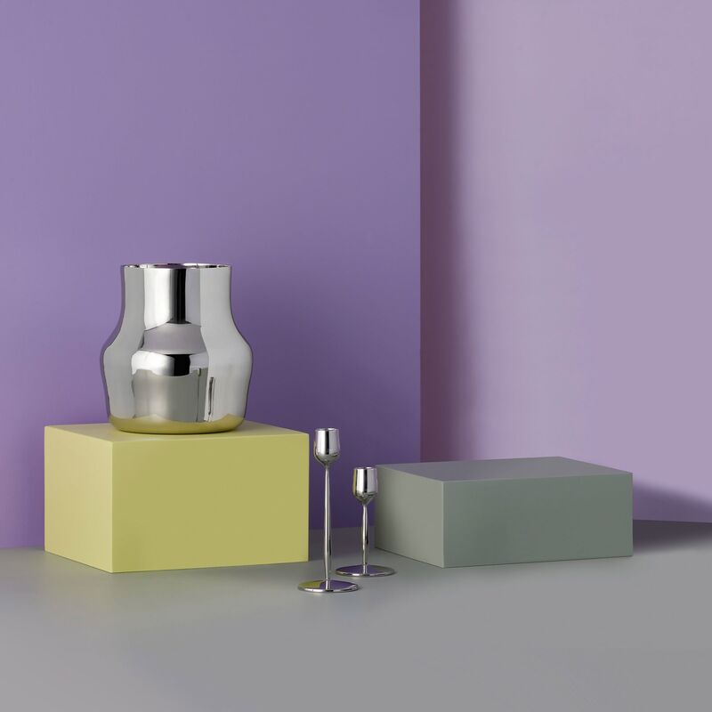 Dorotea lysestake 7x12 cm, blank stål