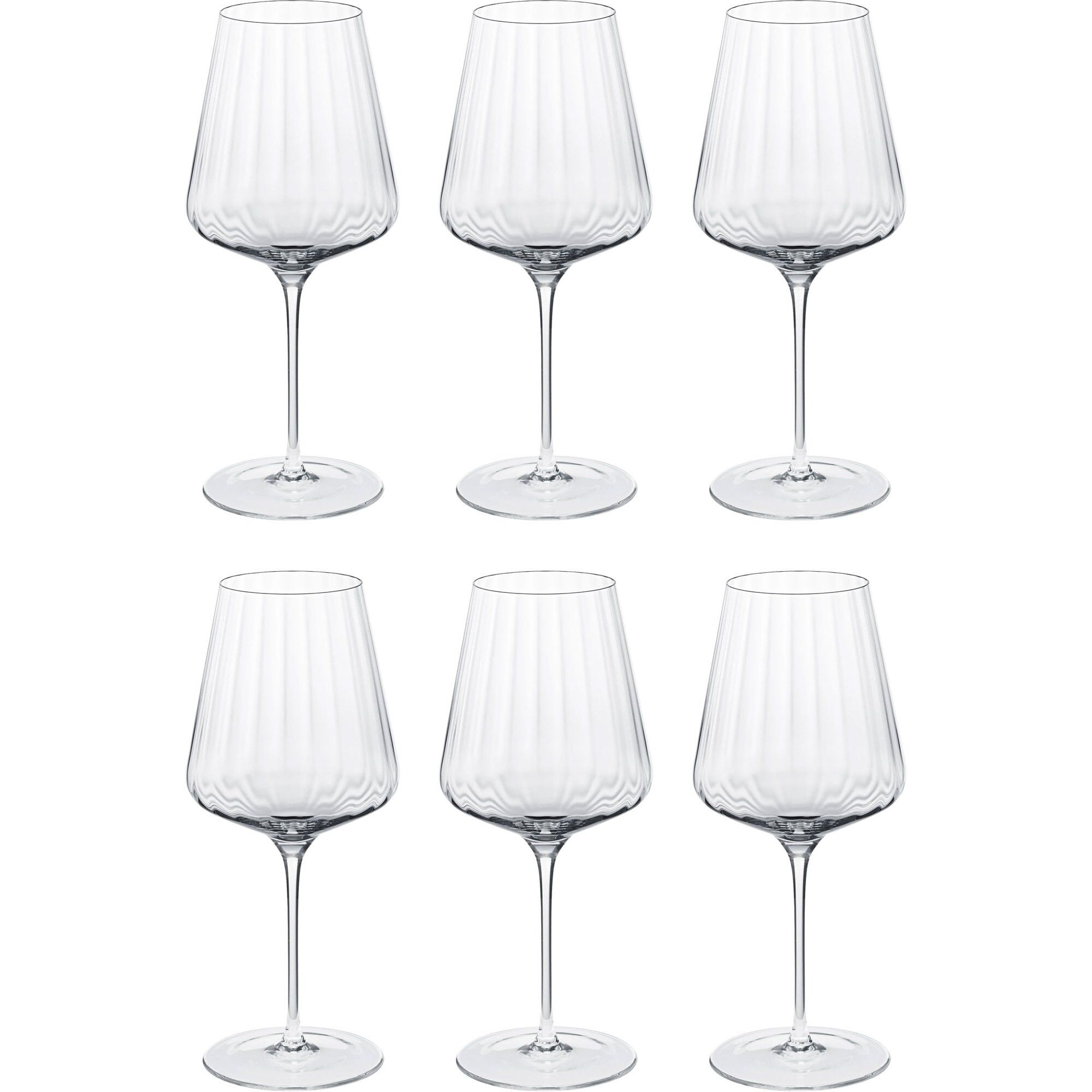 Bernadotte rødvinsglas 6 stk