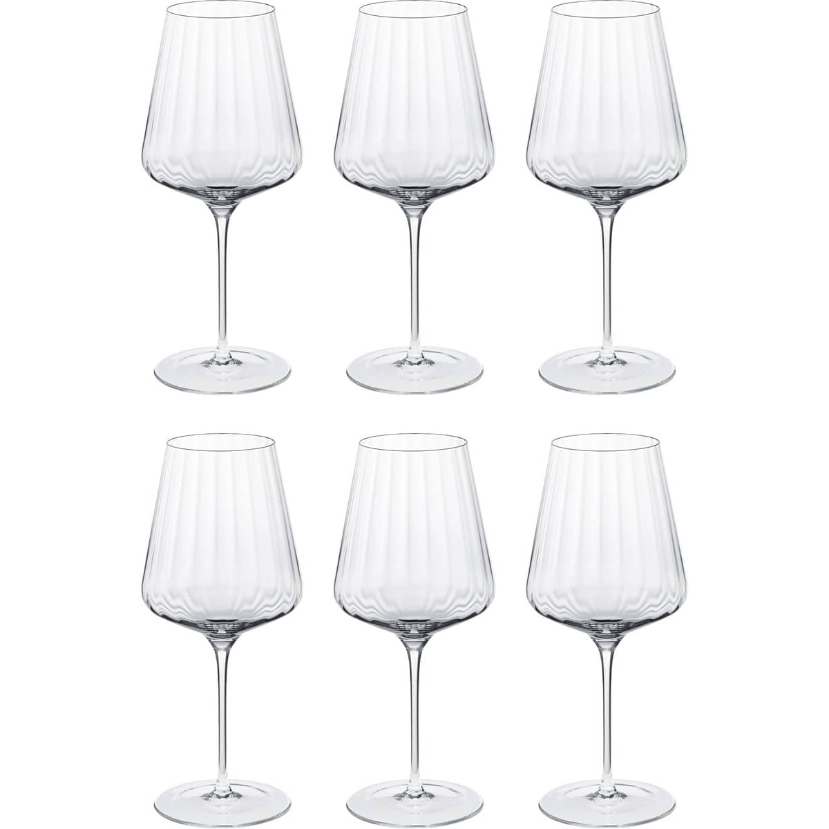 Bernadotte rödvinsglas 6 st