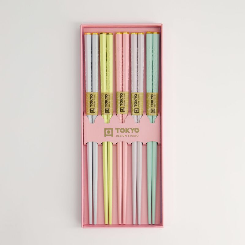 Pink Sakura syömäpuikot 5 paria