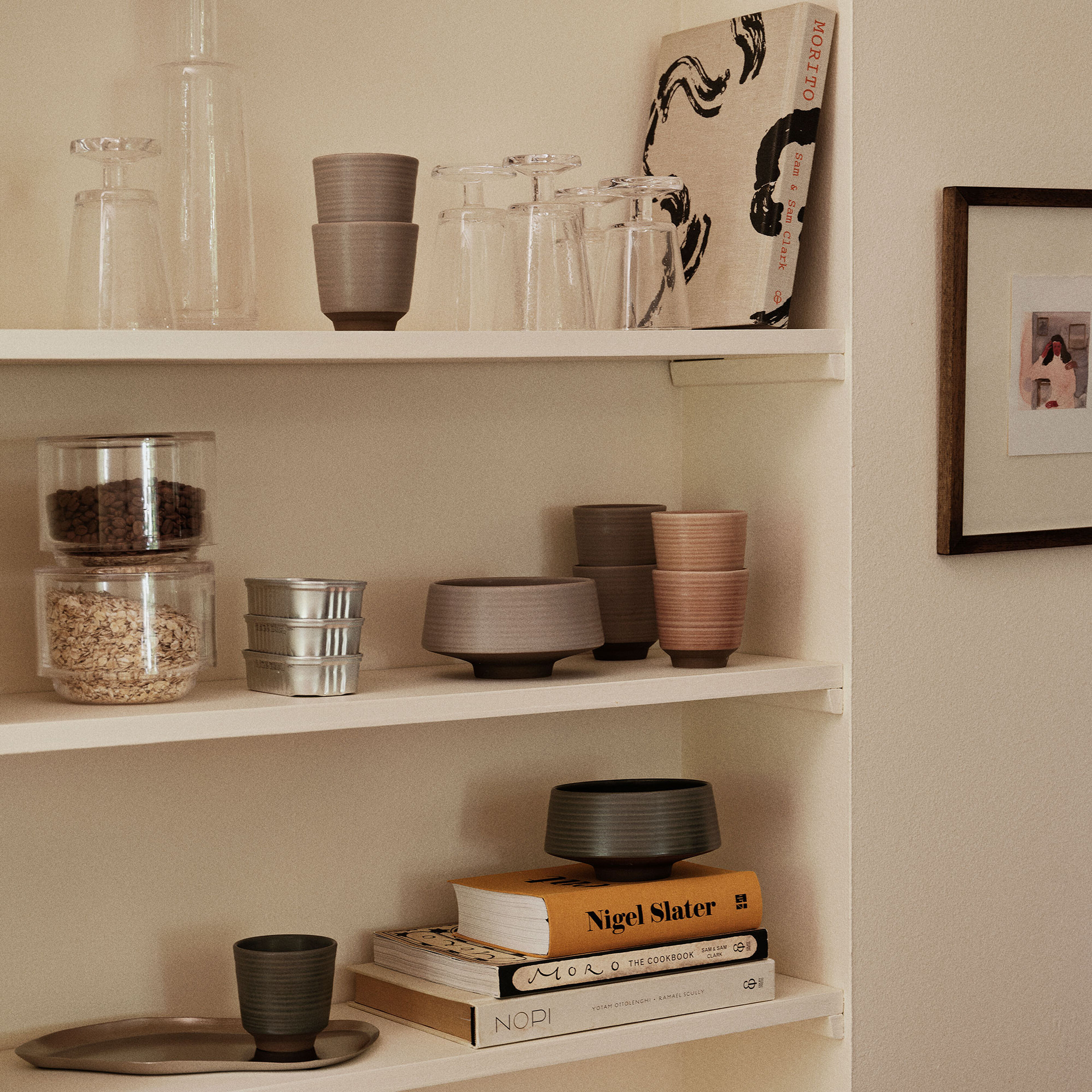 mugg 15 cl, warm grey