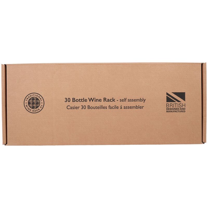 Vinreol Saml-Selv Lys Eg 30 flasker