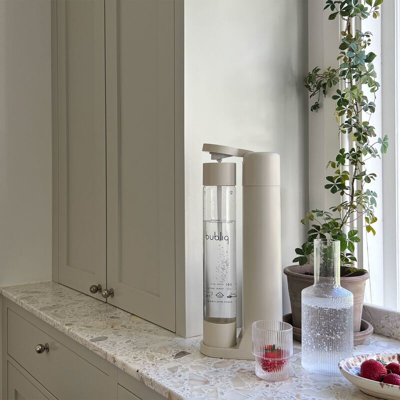 Kullsyremaskin inkl. kullsyrepatron, beige