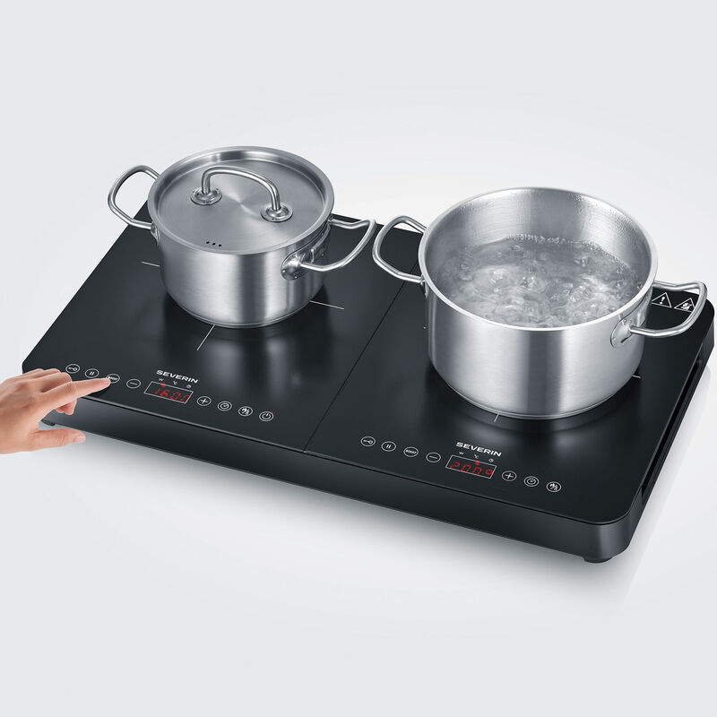 DK 1027 induktionsplatta 2 zoner, svart