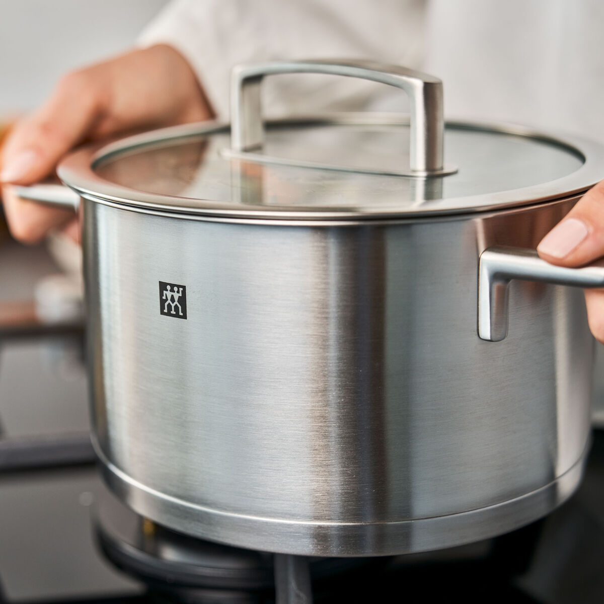 Vitality gryde- og kasserollesæt 5 dele + 4 låg, rustfrit stål