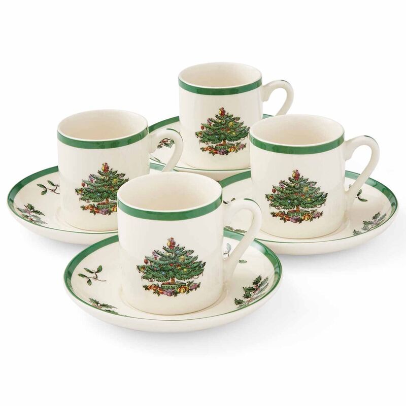 Christmas Tree espressokop, 4 stk.