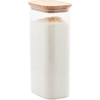 Glaslåda med bambulock 180 cl