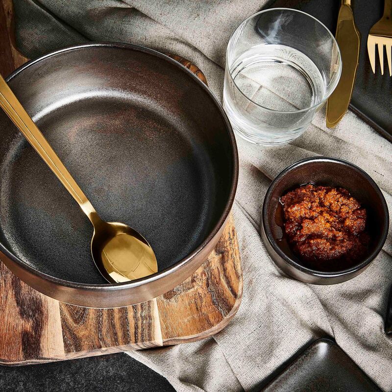 Pieni RAW-kulho, metallinruskea, 9,5 x 4,5 cm