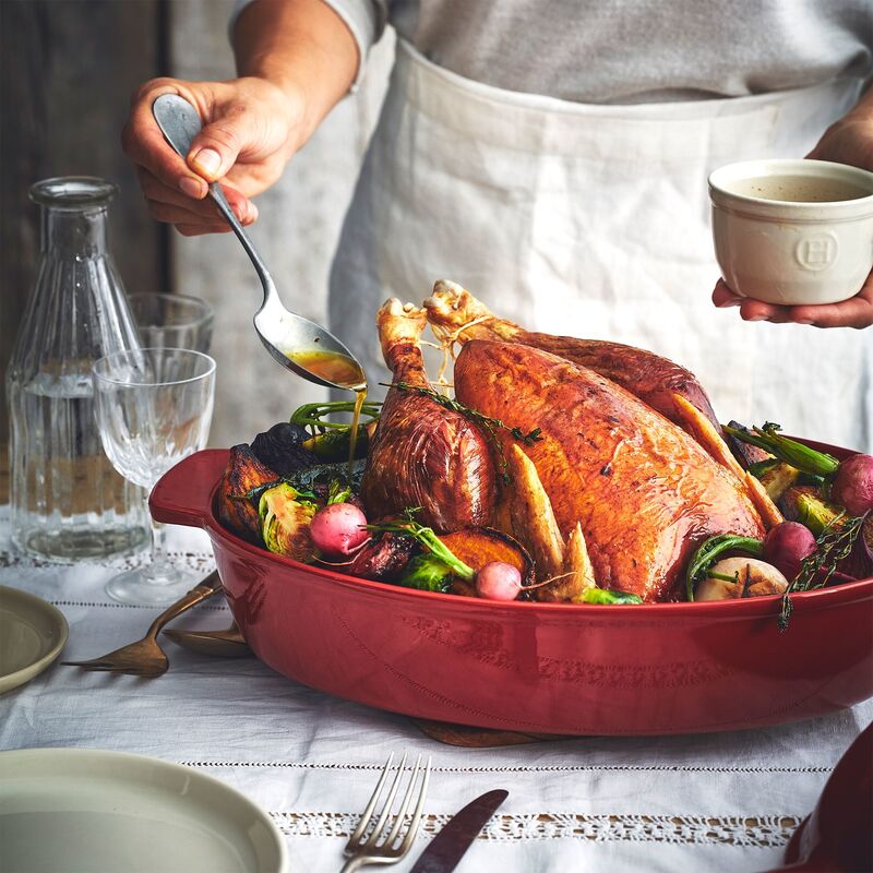 Stekegryte (L) 9 liter, rød