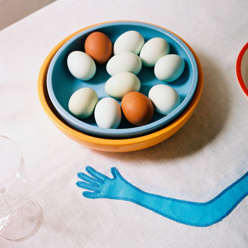 Sobremesa serveringsskål, large, gul