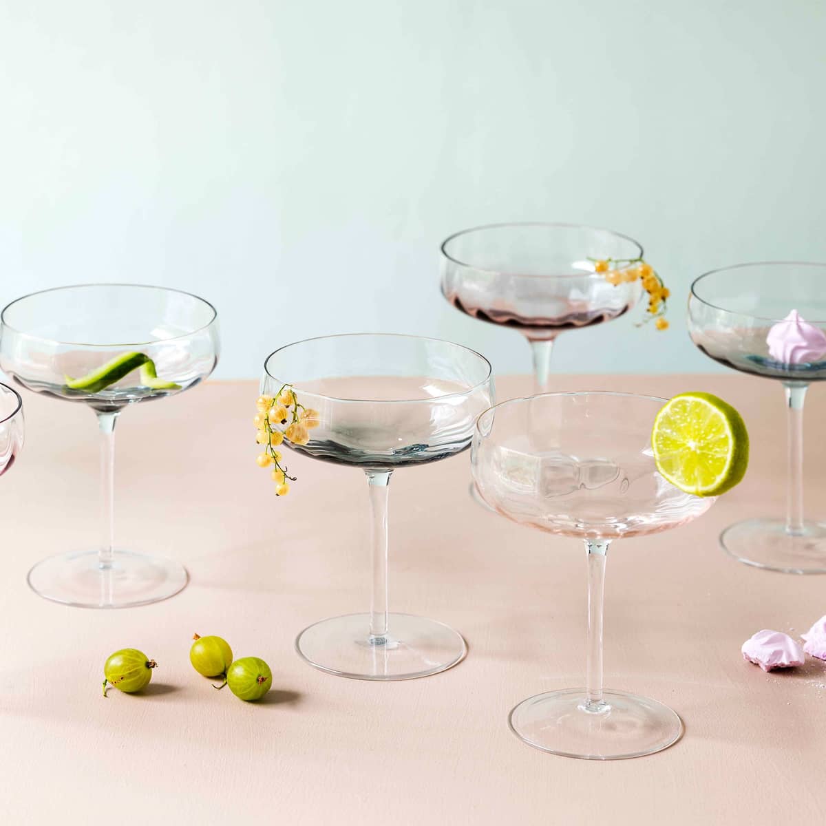 Champagne-/cocktailglass 30 cl, sand