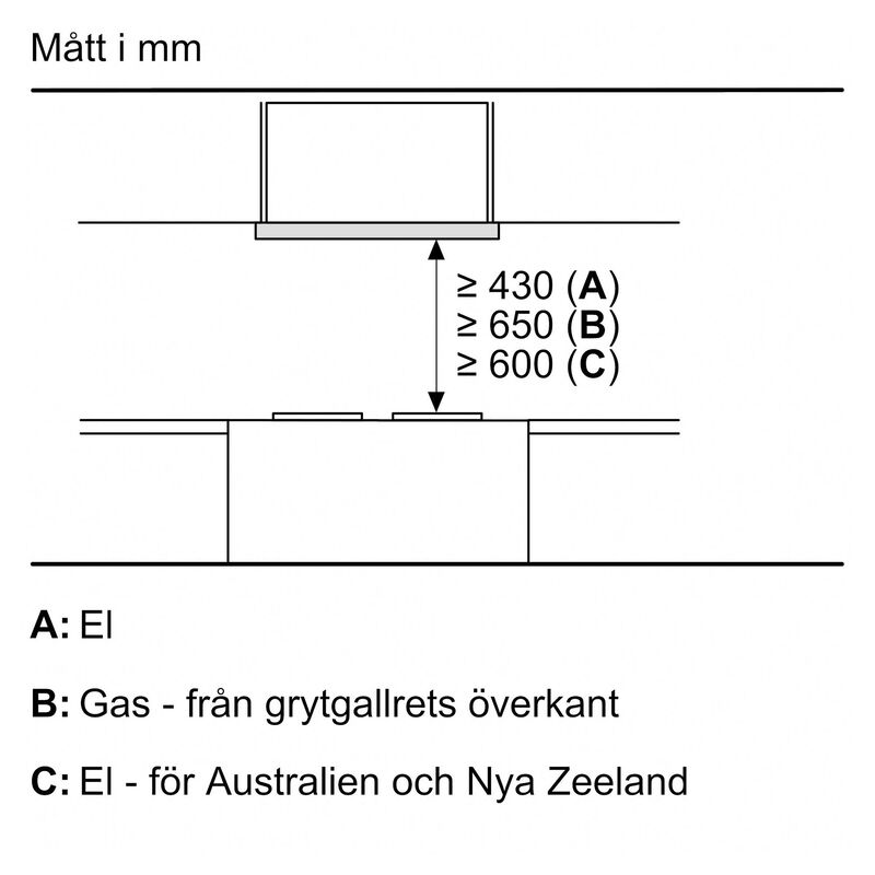 LI64MA531 iQ300 utdragbar köksfläkt, silver