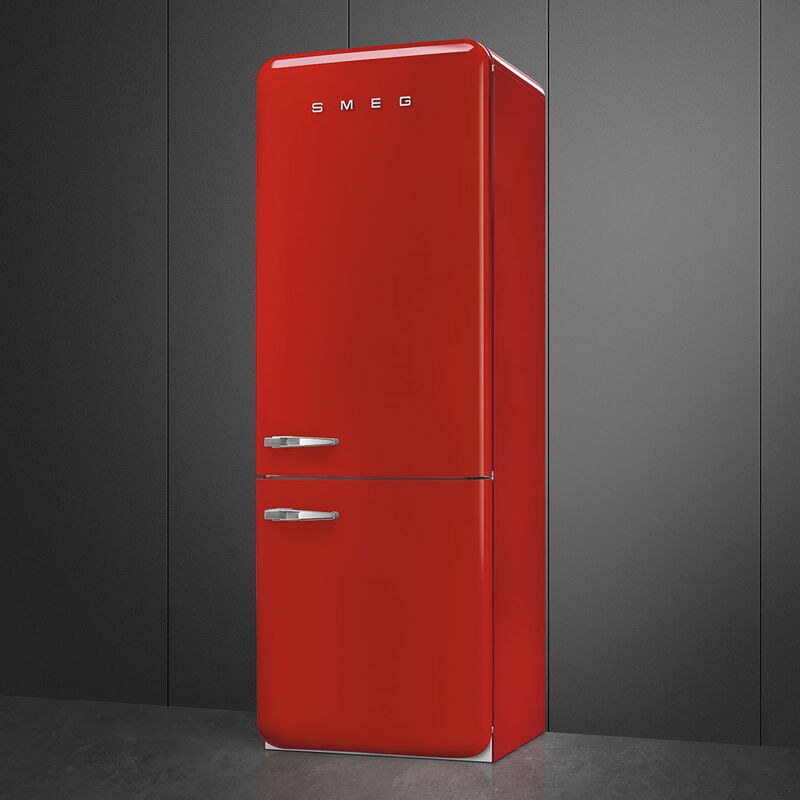 Smeg FAB38RRD6 højrehængt køle/fryser 70 cm, rød