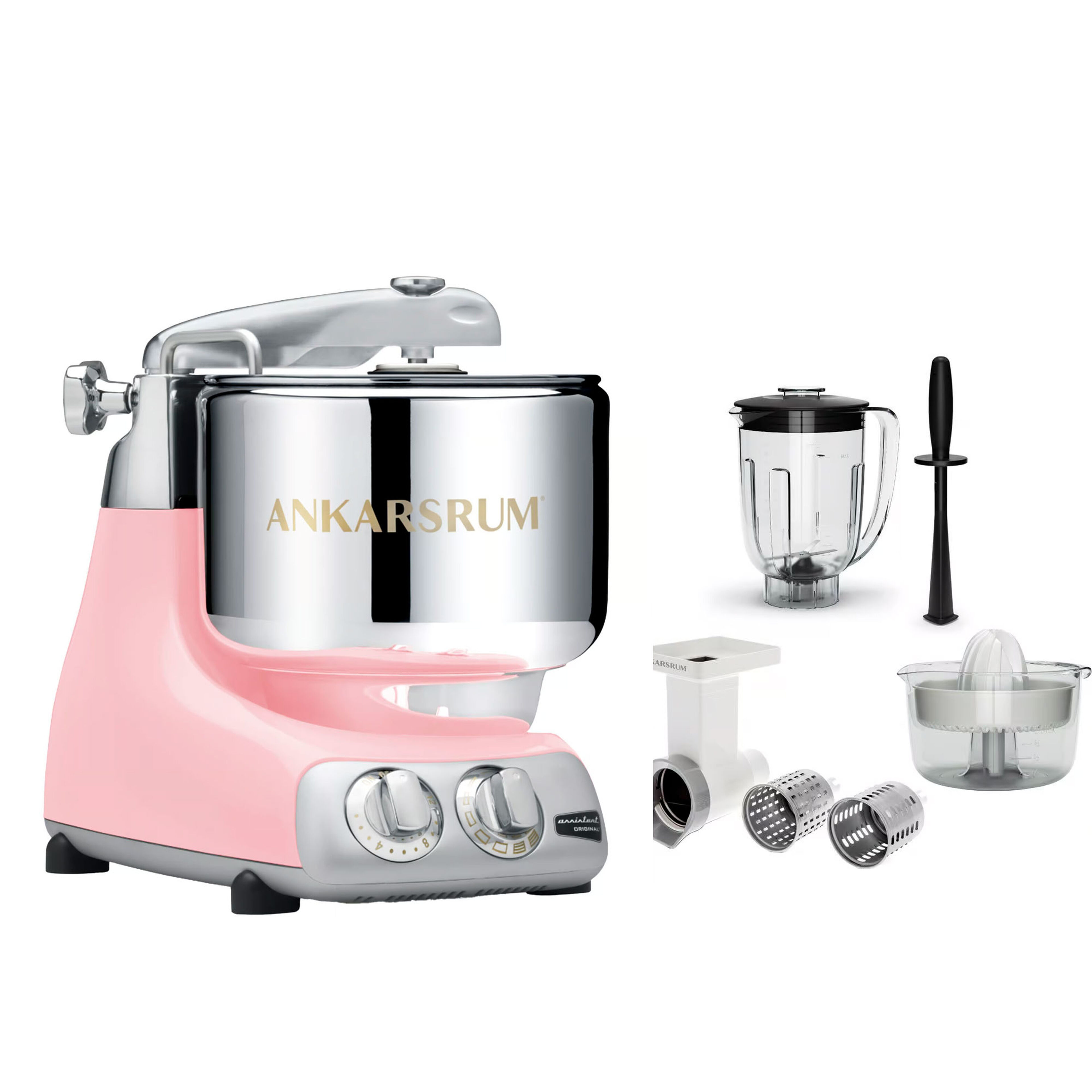 Ankarsrum Assistent Original AKM6230 Cloudy Pink + Go Green -paketti