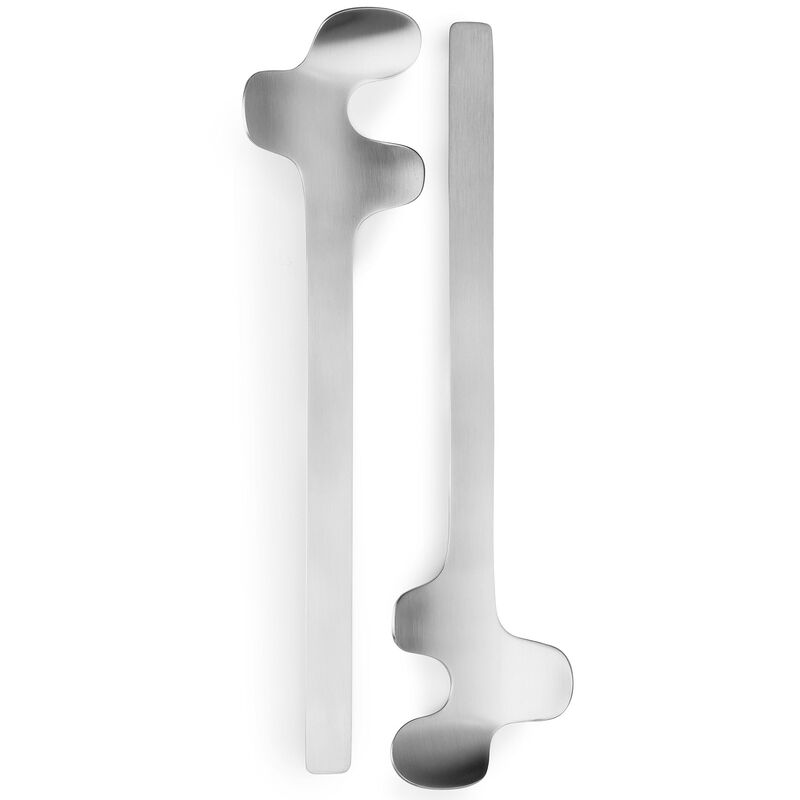 LEAF salatsett, børstet stål