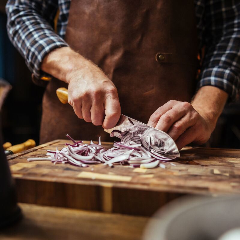 Skärbräda L 48x32x3,5 cm, akaciaträ