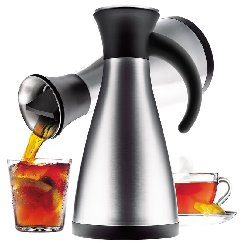 Termoskanna med droppfri kant, Rostfritt Stål