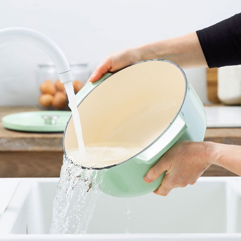 Støpejernsgryte 26 cm/5,2 liter, pistachio