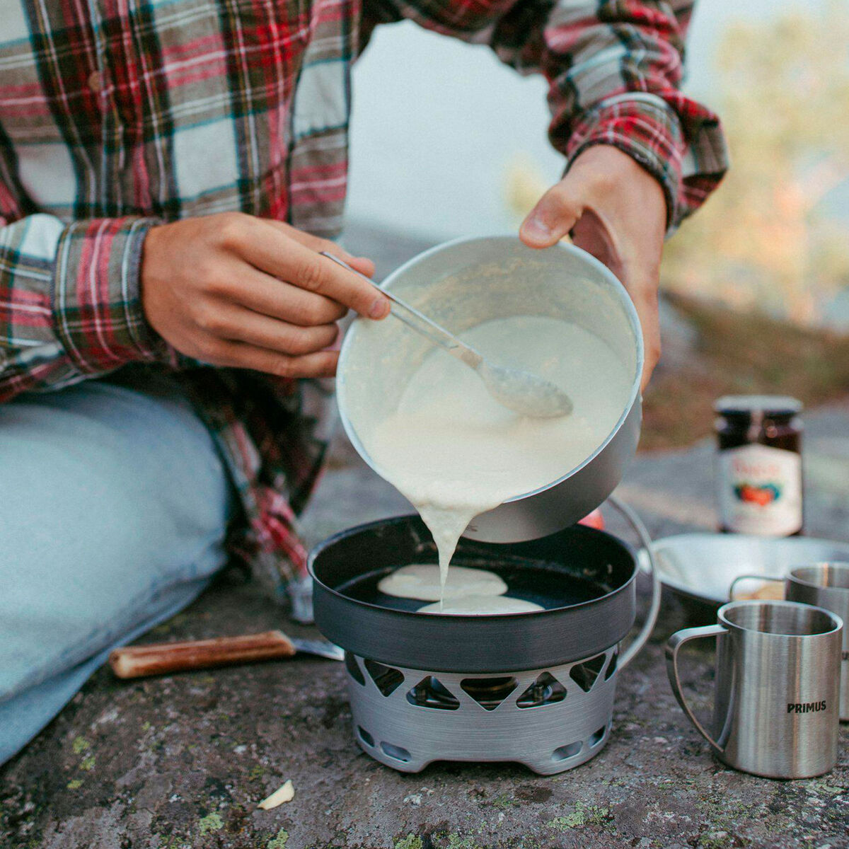 Primus Essential Stove Set stormkøkken med 2 gryder og 1 stegepande