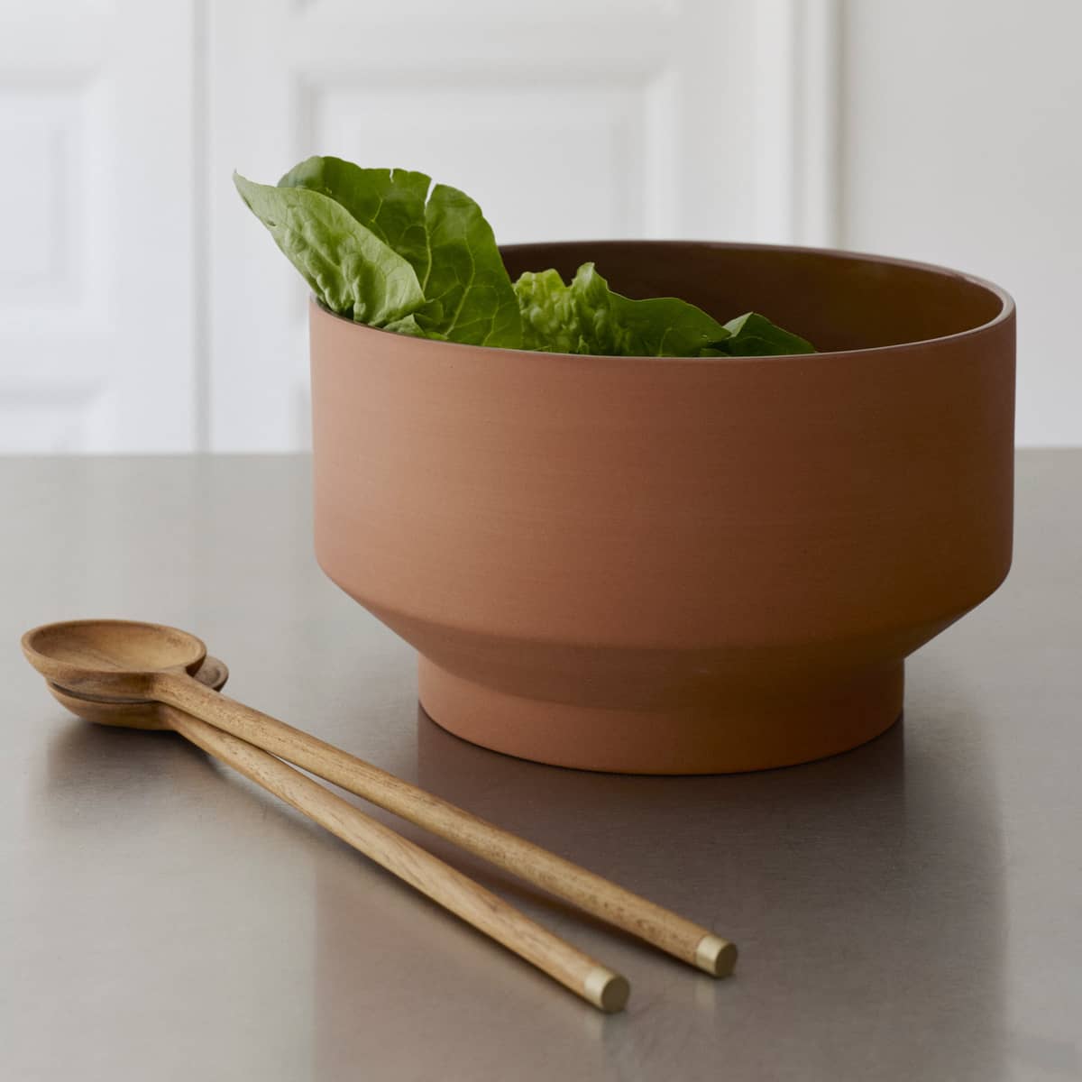 Edge salatbestik i teak