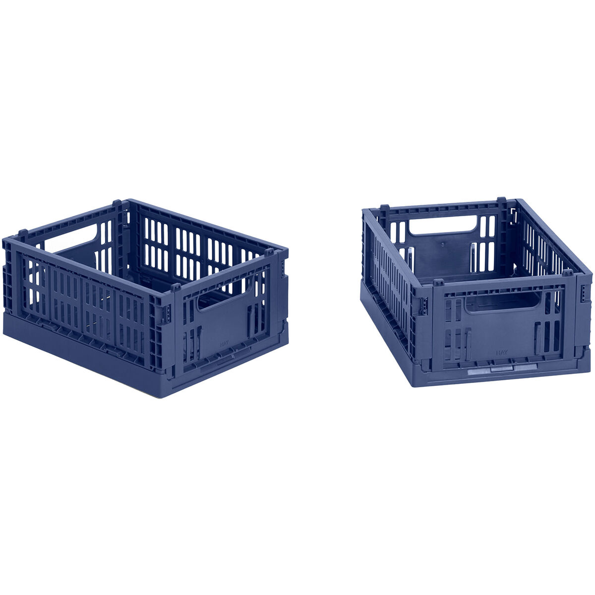 HAY Colour Crate Mini oppbevaringsbokser 2 stk, dark blue